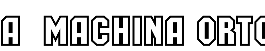 A_Machina Orto Clg Bold Font Download Free