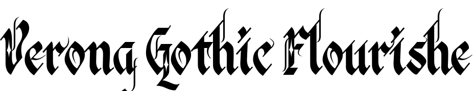 Verona Gothic Flourishe Font Download Free