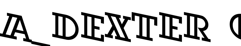 A_Dexter Otl Sp Dn Font Download Free