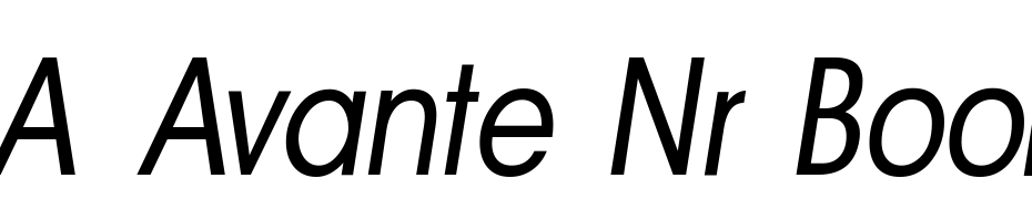 A_Avante Nr Book Italic Font Download Free