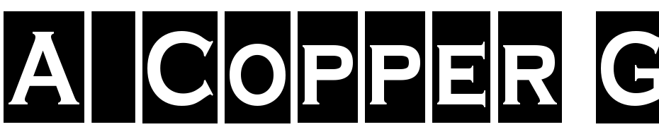 A_Copper Goth Cm Font Download Free