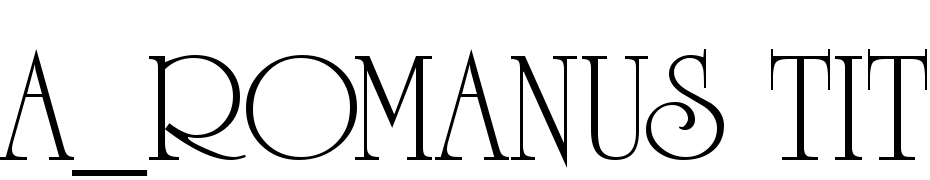 A_Romanus Titul Font Download Free