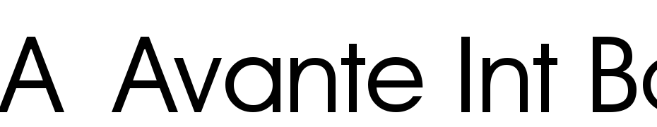 A_Avante Int Book Font Download Free