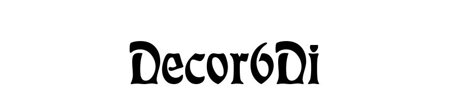 Decor6Di Font Download Free