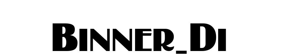 Binner_Di Font Download Free