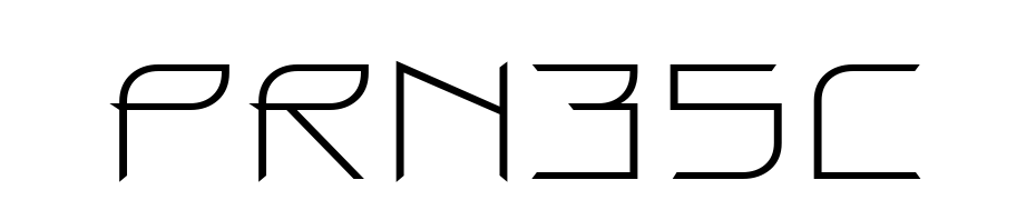 PRN35C Font Download Free