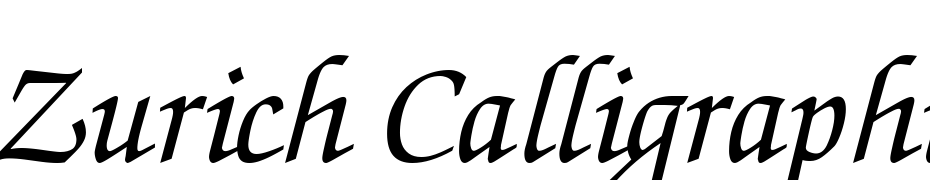 Zurich Calligraphic Italic Font Download Free