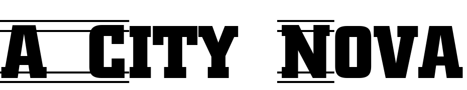 A_City Nova Tt D4Str Cmb Font Download Free