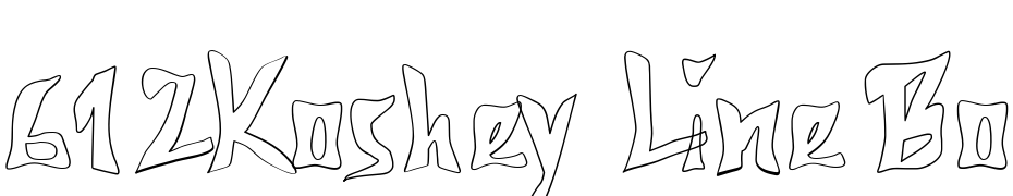 612Koshey Line Bold Schrift Herunterladen Kostenlos
