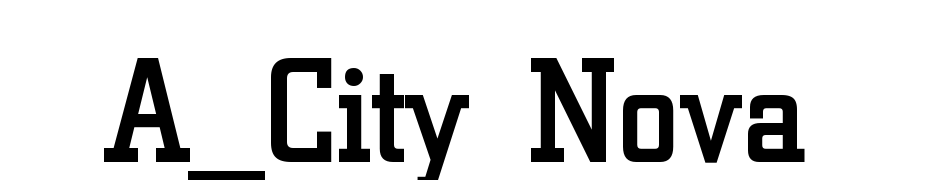 A_City Nova Font Download Free