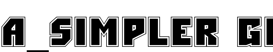 A_Simpler Gr Font Download Free