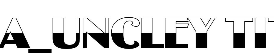 A_Uncley Titul B&W Bold Font Download Free