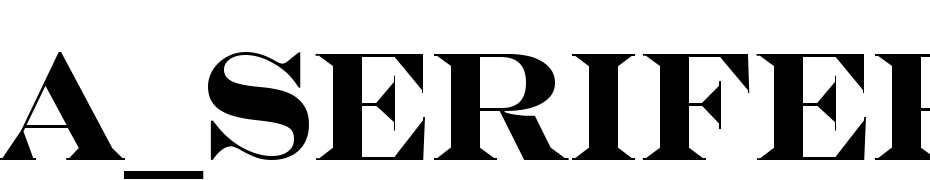 A_Serifer Titul Bold Font Download Free