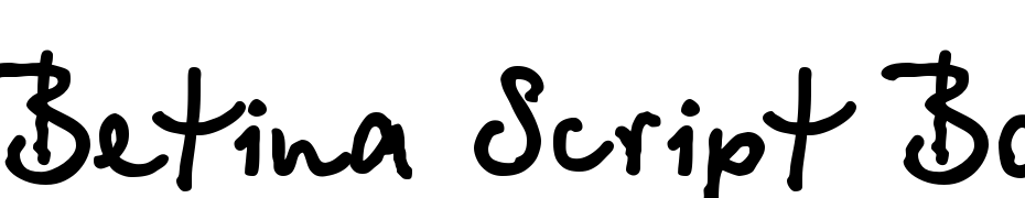 Betina Script Bold cкачати шрифт безкоштовно