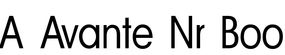A_Avante Nr Book Font Download Free