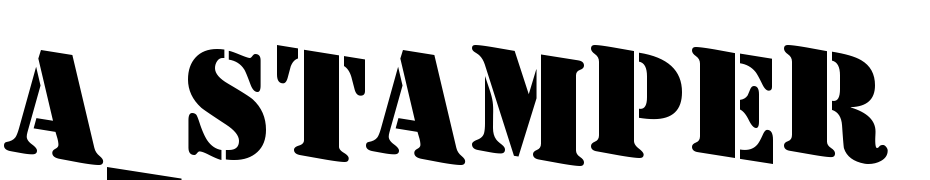A_Stamper Dn Bold Font Download Free