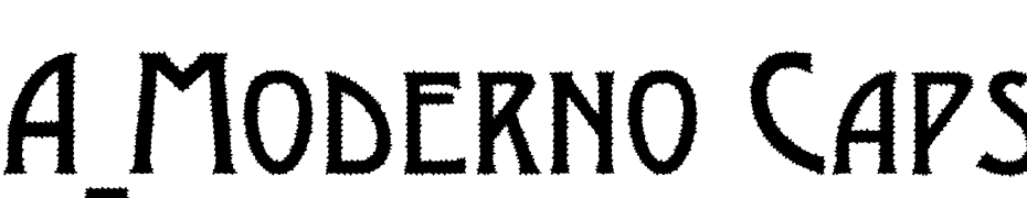A_Moderno Caps Rg Font Download Free