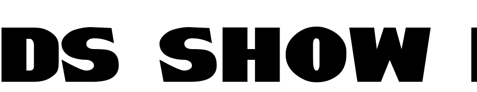 DS Show Bill Font Download Free