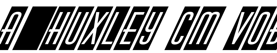 A_Huxley Cm VObl Italic Font Download Free