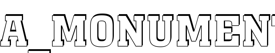 A_Monumento Titul Sh Bold Scarica Caratteri Gratis