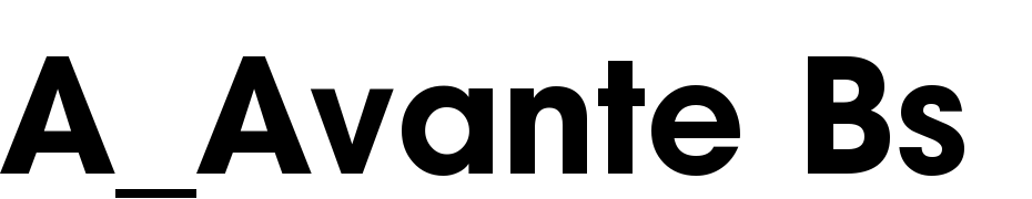 A_Avante Bs Extra Bold Schrift Herunterladen Kostenlos
