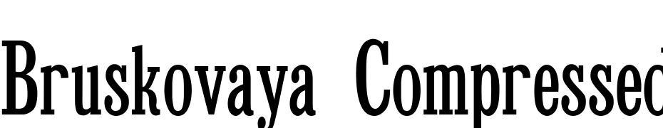 Bruskovaya Compressed Plain:001.001 Polices Telecharger