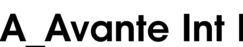 A_Avante Int Bold Font Download Free