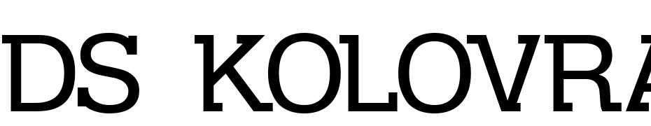DS Kolovrat Font Download Free