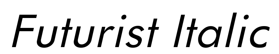 Futurist Italic Font Download Free