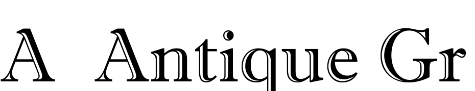 A_Antique Gr Font Download Free