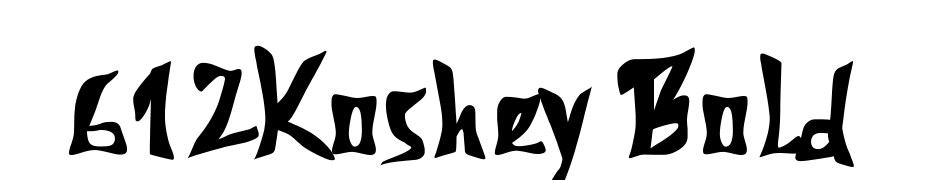 612Koshey Bold Font Download Free
