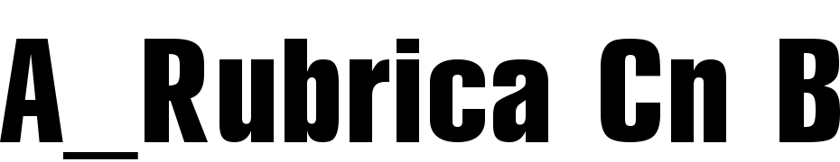 A_Rubrica Cn Bold Font Download Free