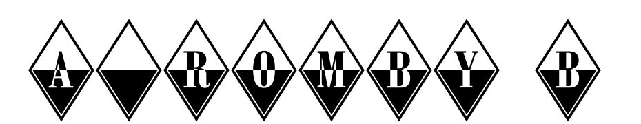 A_Romby B&W Font Download Free