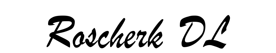 Roscherk DL Font Download Free