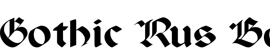 Gothic Rus Bold Font Download Free