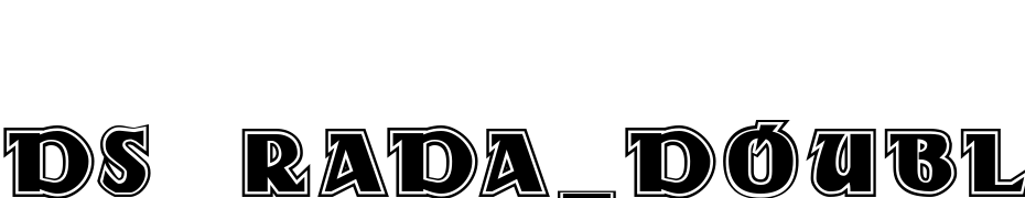 DS Rada_Double Font Download Free