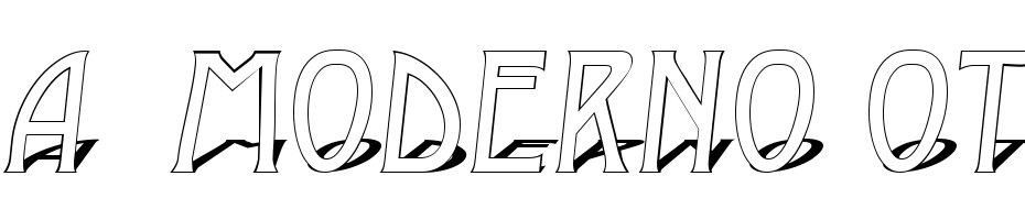 A_Moderno Otl3DSh Font Download Free