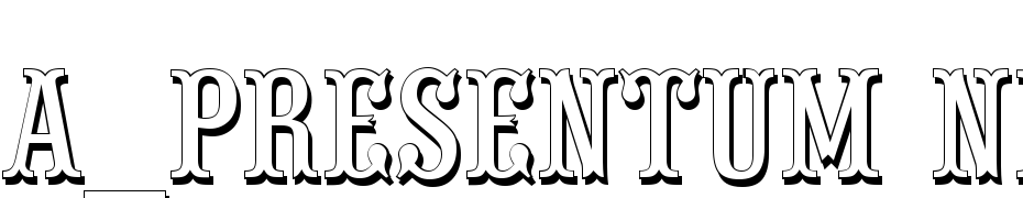 A_Presentum Nr Sh Font Download Free