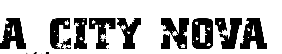 A_City Nova Titul Stars Font Download Free