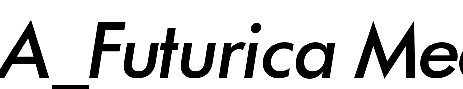 A_Futurica Medium Italic Font Download Free