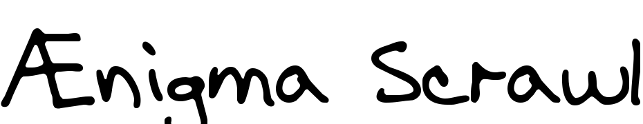 Ænigma Scrawl (BRK) Font Download Free