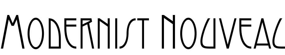 Modernist Nouveau Font Download Free