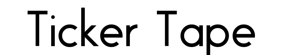 Ticker Tape Font Download Free