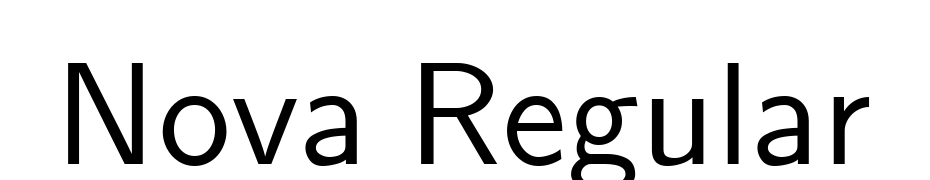 Nova Regular Font Download Free