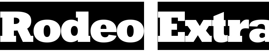 Rodeo Extra Bold Cameo Font Download Free