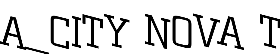 A_City Nova Ttl Sp Dn Lt Font Download Free