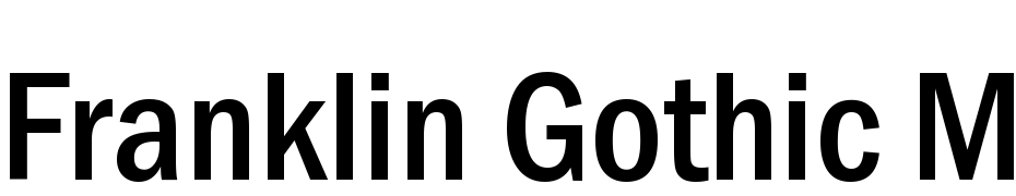 Franklin Gothic Medium Cond Font Download Free