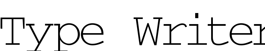 Type Writer Normal Font Download Free