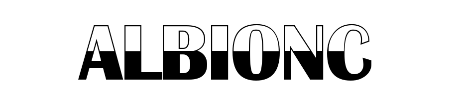 A_Albionic B&W Font Download Free