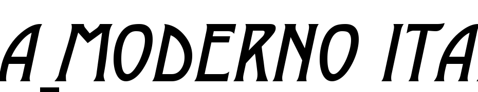 A_Moderno Italic Font Download Free